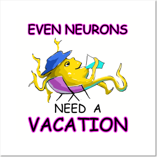 Neuron Vacation Vibes: Unwind Mode Posters and Art